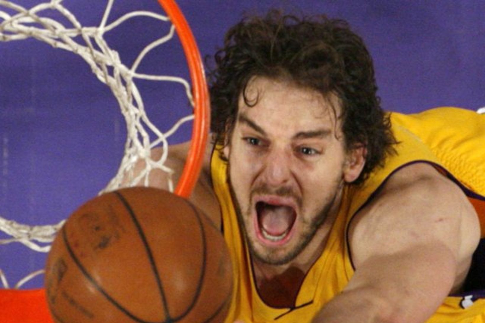 Pau Gasol var sterkur í liði Lakers í nótt.