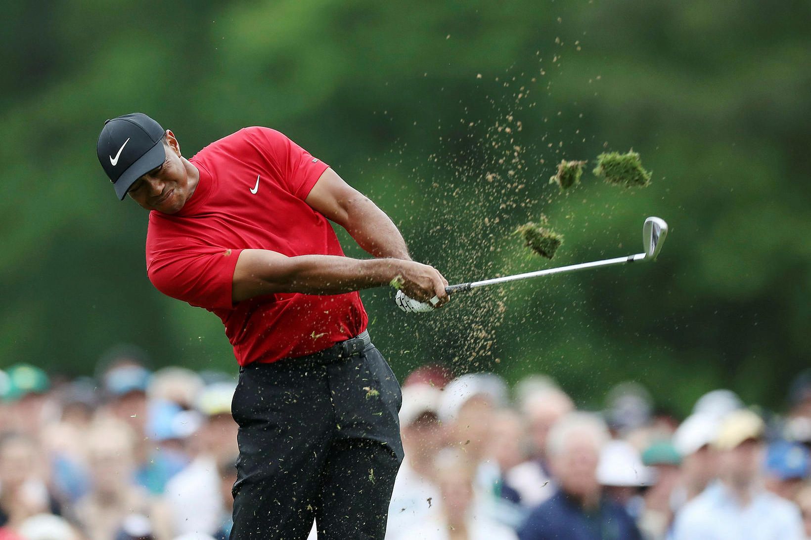 Tiger Woods virkar í frábæru formi þessa dagana.
