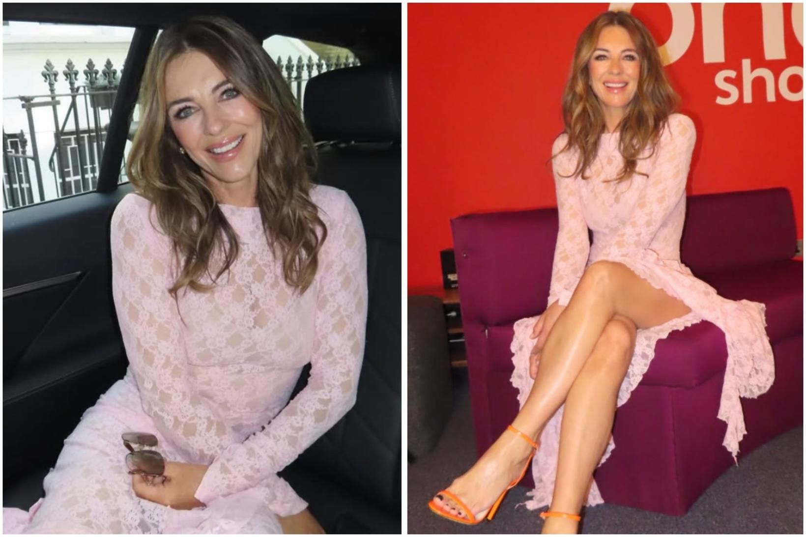 Elizabeth Hurley vekur athygli í íslenskum kjól