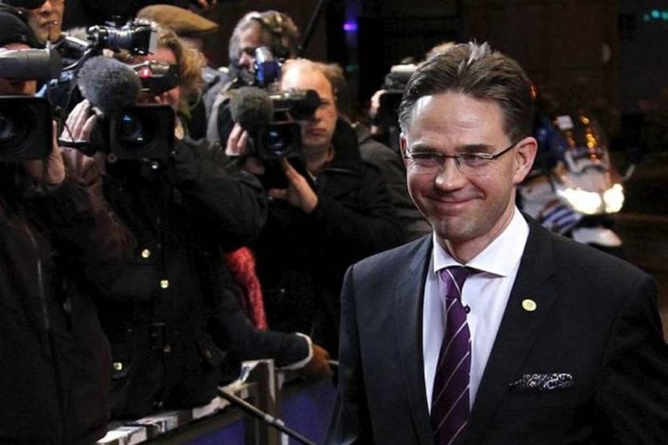 Finland's Prime Minister Jyrki Katainen arrives at an European Union summit in Brussels December 8, …