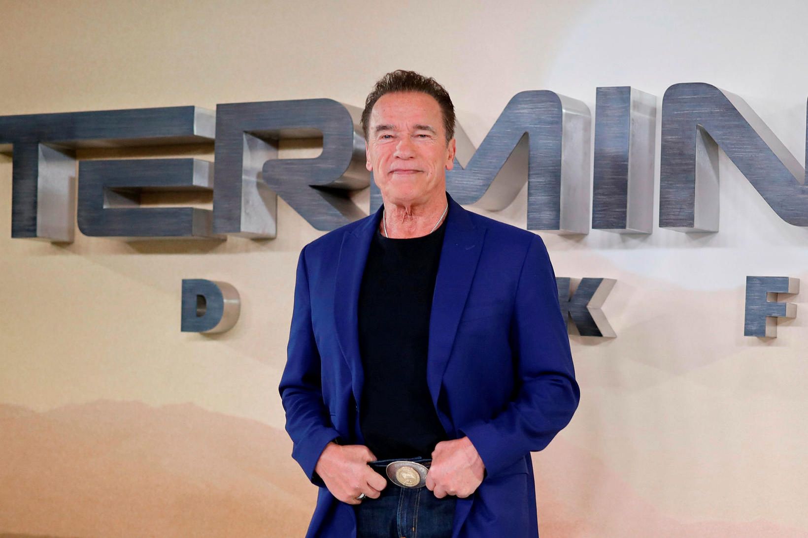 Arnold Schwarzenegger kynnir nýjustu myndina um Tortímandann, Dark Fate.