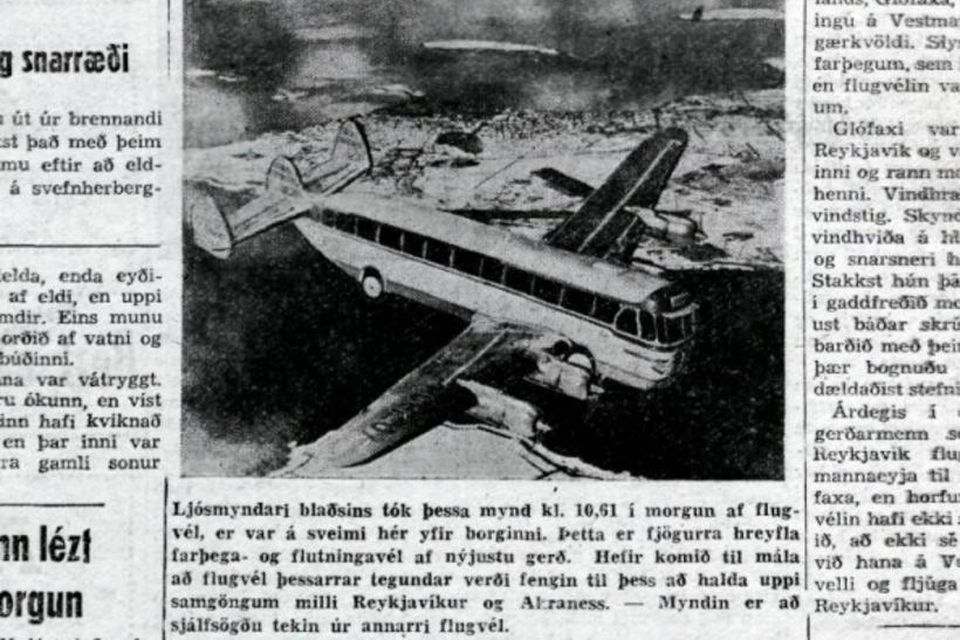 Fyrsta aprílgabbið fjölmiðils á Íslandi í Morgunblaðinu 1953.