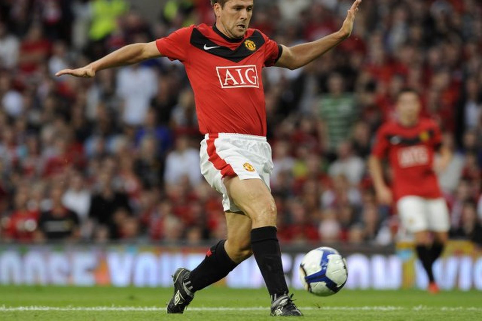 Michael Owen í leik með Manchester United á leiktíðinni.