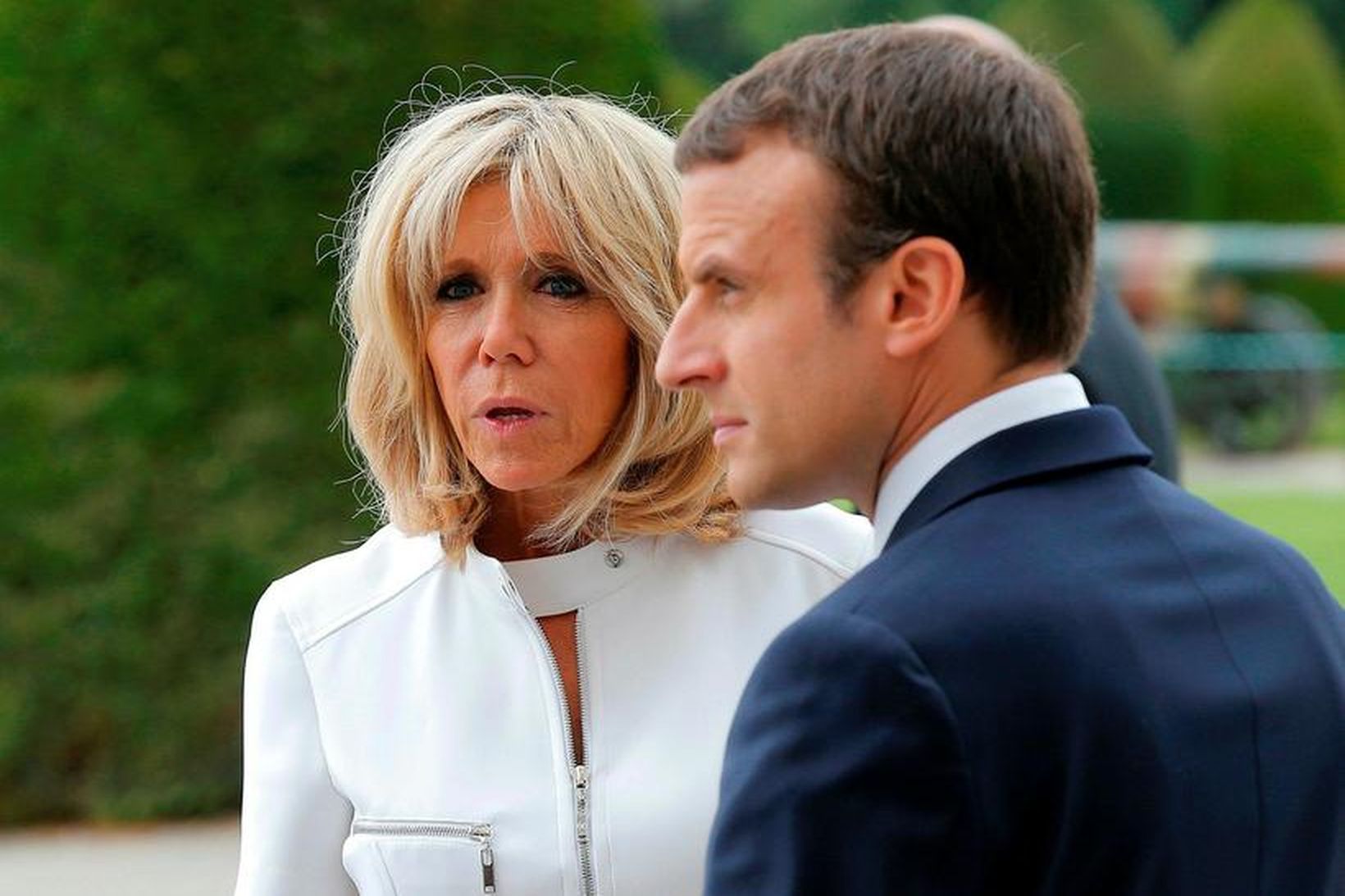 Emmanuel Macron og Brigitte Macron.