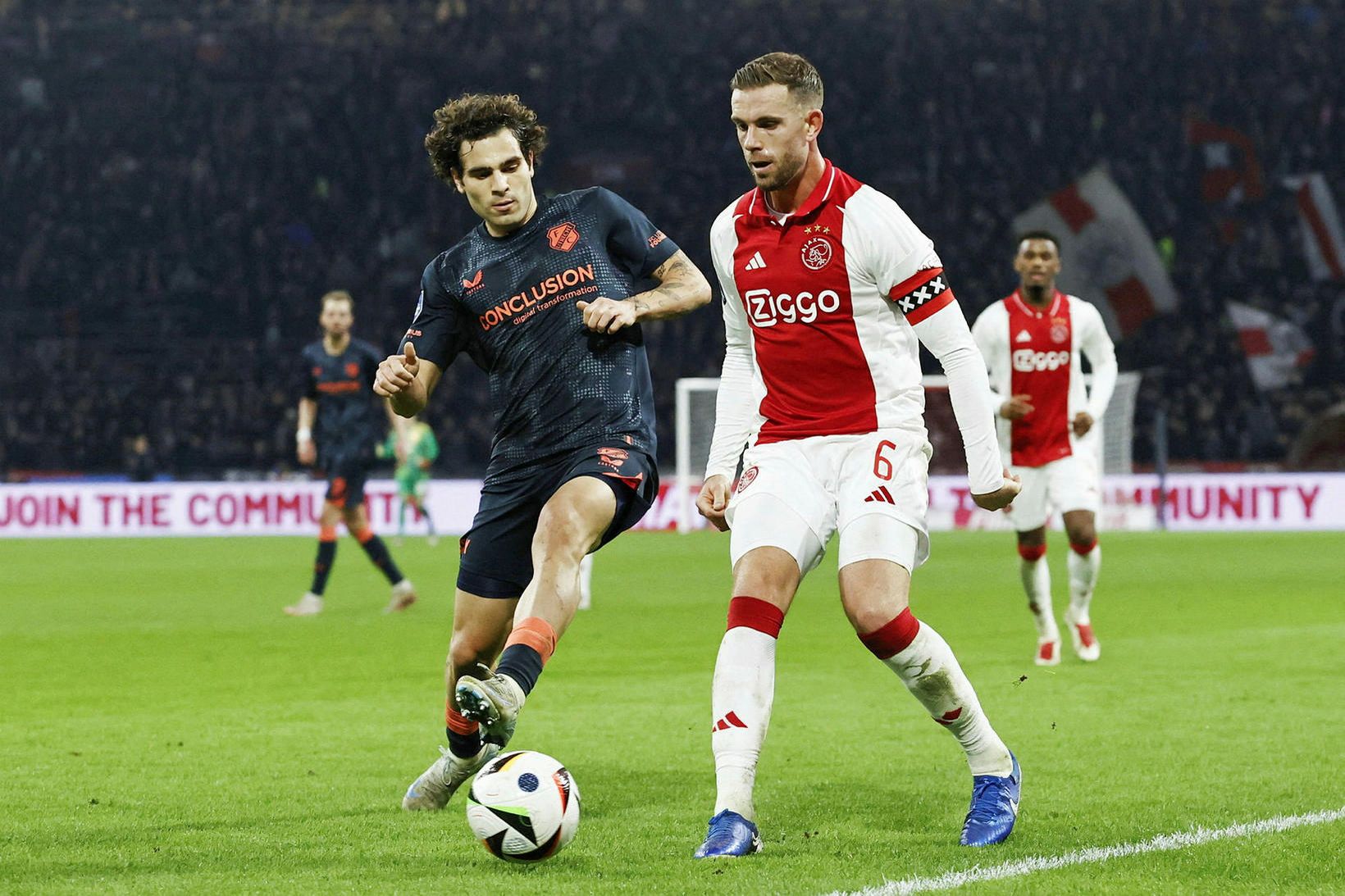 Jordan Henderson staldraði stutt við hjá Ajax.