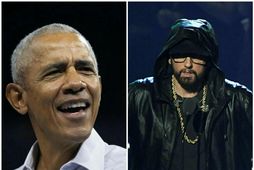 Spurning hvort Obama og Eminem ættu að gefa út lag saman miðað við frammistöðu forsetans …