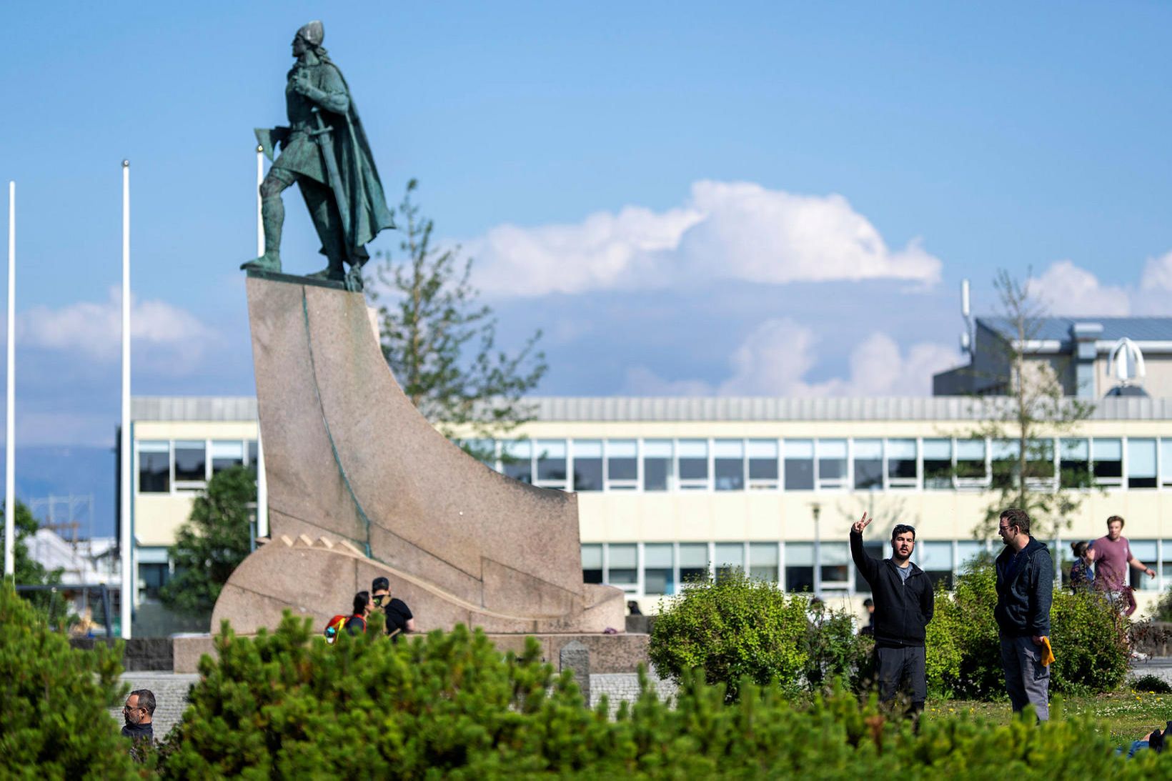 Útbreiðsla hafíss skilur eftir sig kaldan sjó.