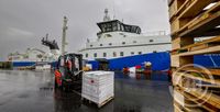 Löndun úr Grænlenskum togara í Sundahöfn