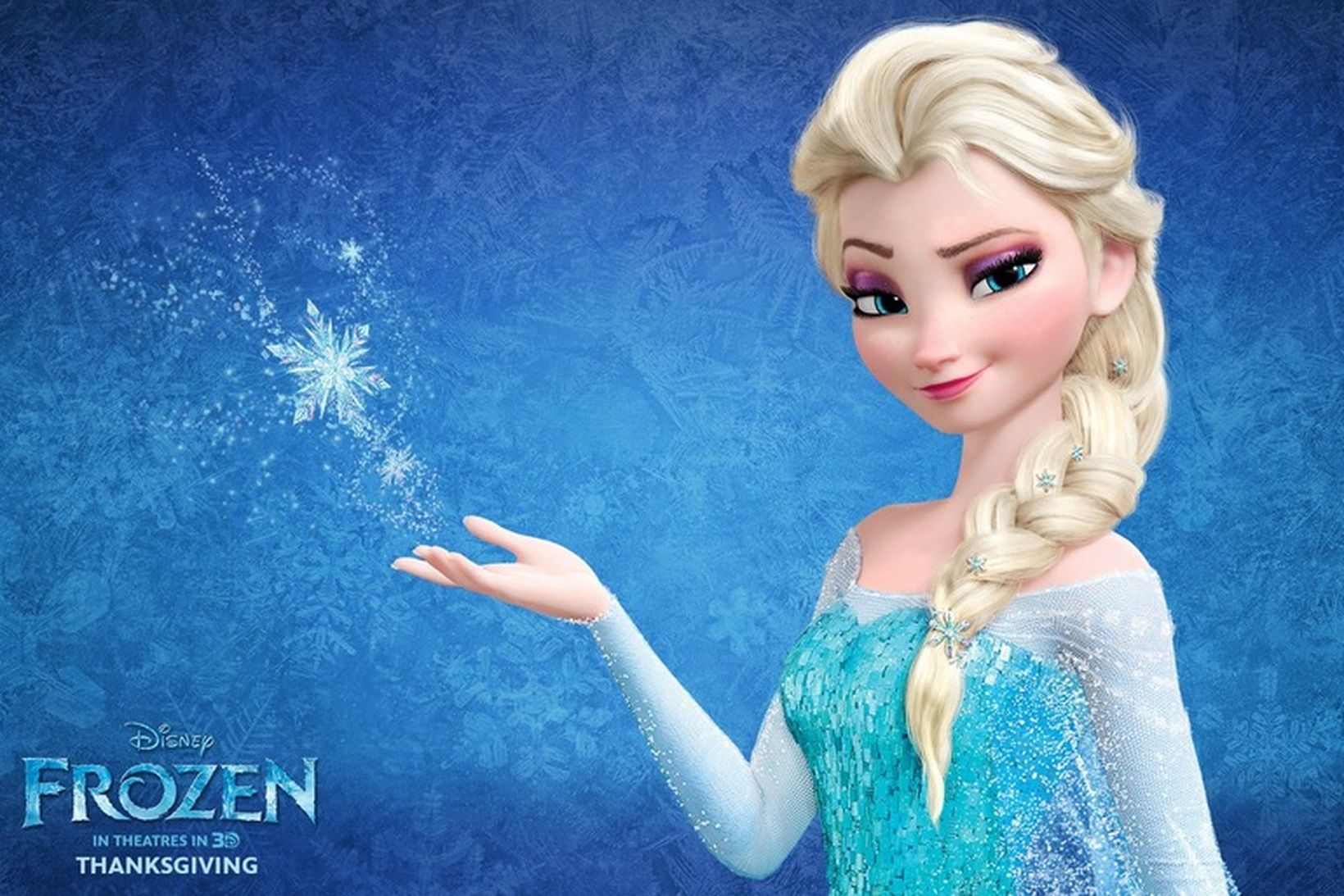 Ísdrottningin Elsa úr Frozen ævintýrinu.