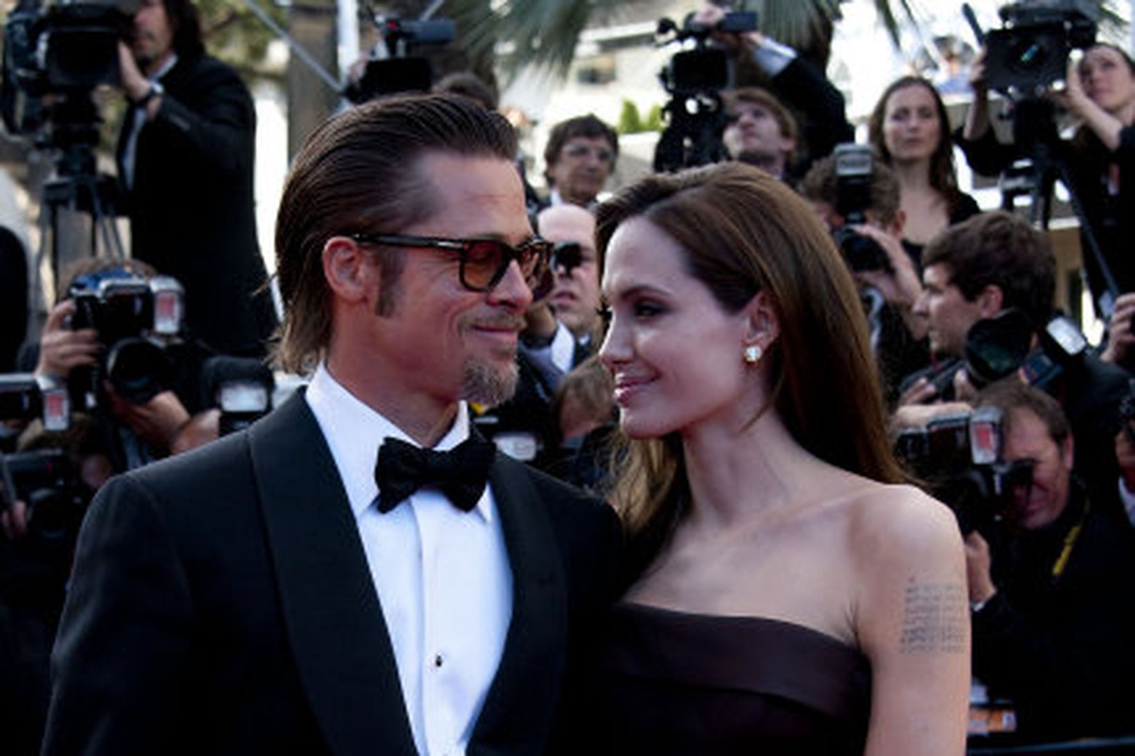 Angelina Jolie og Brad Pitt í Cannes vegna myndarinnar The …