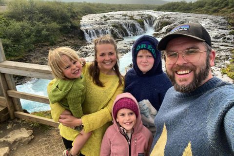 Esther Ösp Valdimarsdóttir likes to travel around the country with her family.