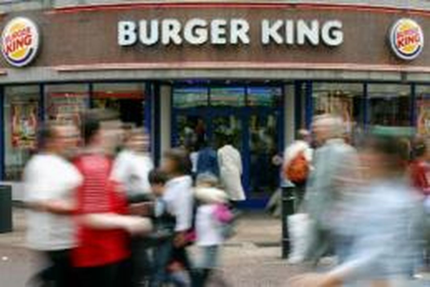 Frá veitingastað Burger King í London.