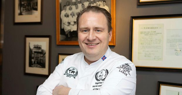 Sigurður Már Guðjónsson eigandi Bernhöftsbakarís er margverðlaunaður bakari á heimsvísu.