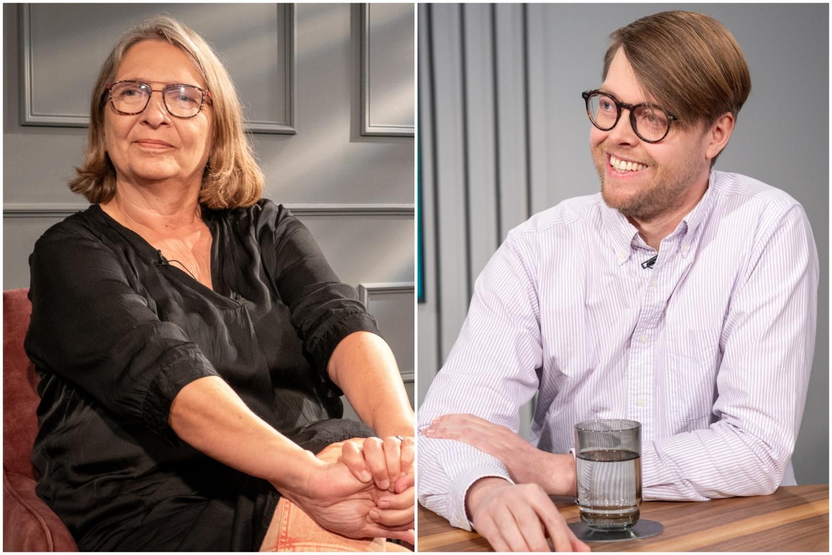 Björg Eva og Snæbjörn fagna niðurstöðu Hæstaréttar.