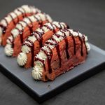 Syndsamlega ljúffengar „crumble“ smákökur með rauðu flauelssmakki
