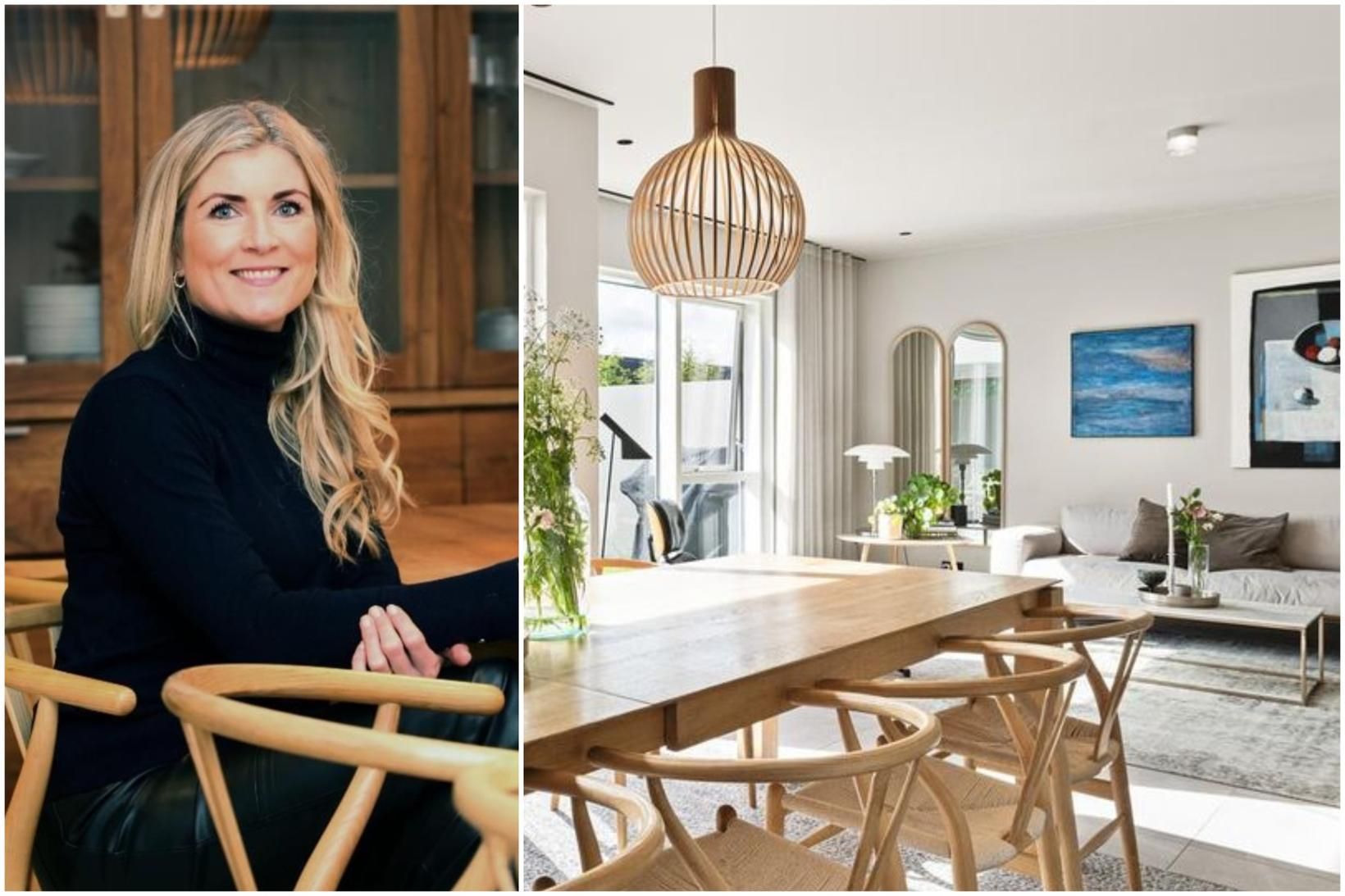 Kristjana Steingrímsdóttir hefur sett sitt fallega hús á sölu.
