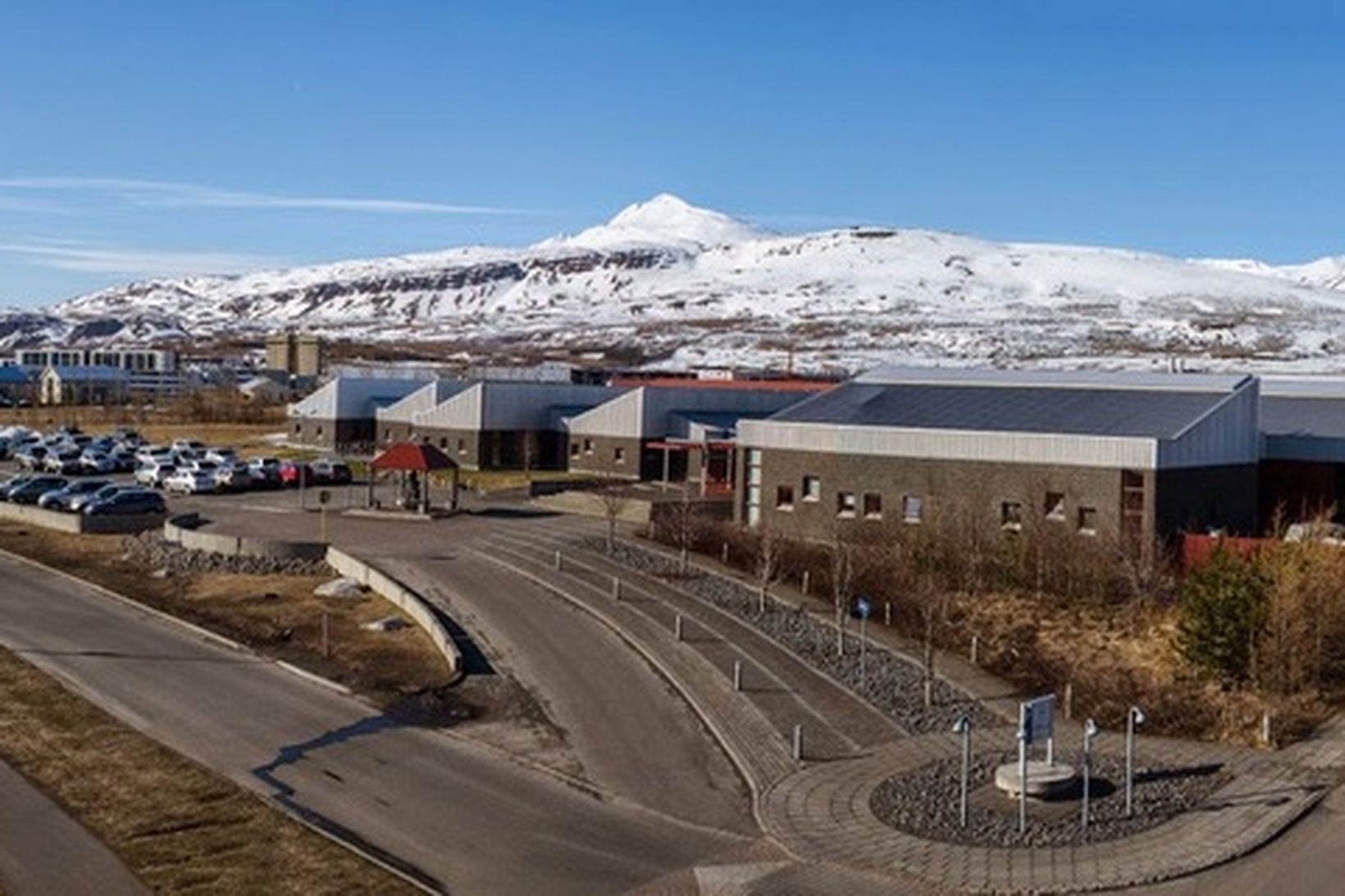 Keyrt var á Amelíu við Verkmenntaskólann á Akureyri.
