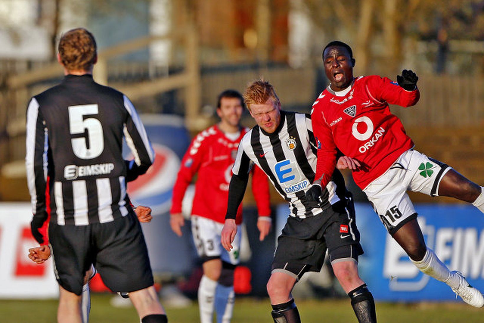 Baldur Sigurðsson og Tonny Mawejje mætast á Hásteinsvelli í dag.