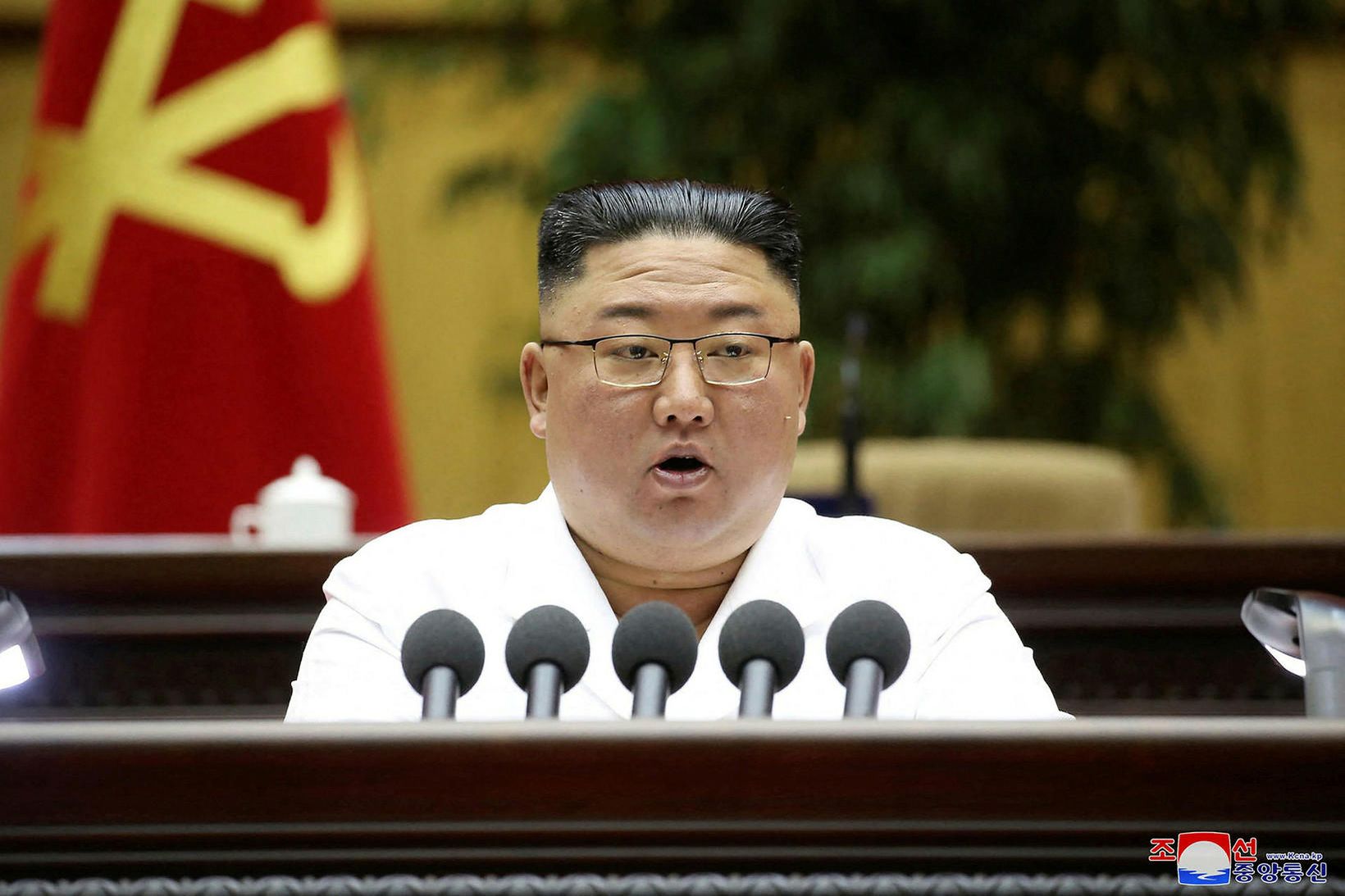 Kim Jong-un leiðtogi Norður-Kóreu segir hræðilegt ástand ríkja í landinu …