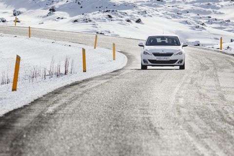 Driving in certain parts of Iceland today is very precarious.