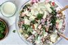 Ferskt kartöflusalat með sinnepssósu sem minnir á sumarið