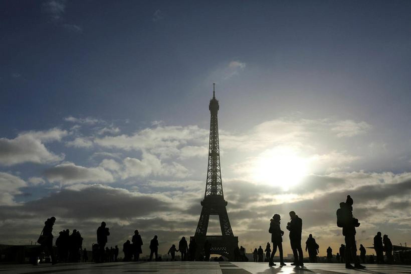 Eiffel-turninn í París.