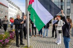 Ráðhús Fáni Palestínu var dreginn að húni við ráðhúsið í vikunni. Öryggisgæsla og vöktun við …