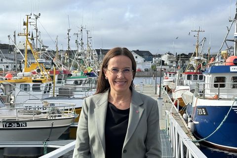 Marianne Sivertsen Næss, sjávarútvegsráðherra Noregs, segir útgáfu upphafskvóta í makríl til norskra skipa tryggja að …