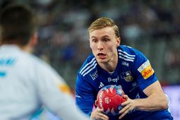 Gísli Þorgeir Kristjánsson var með átta mörk og tvær stoðsendingar í kvöld.