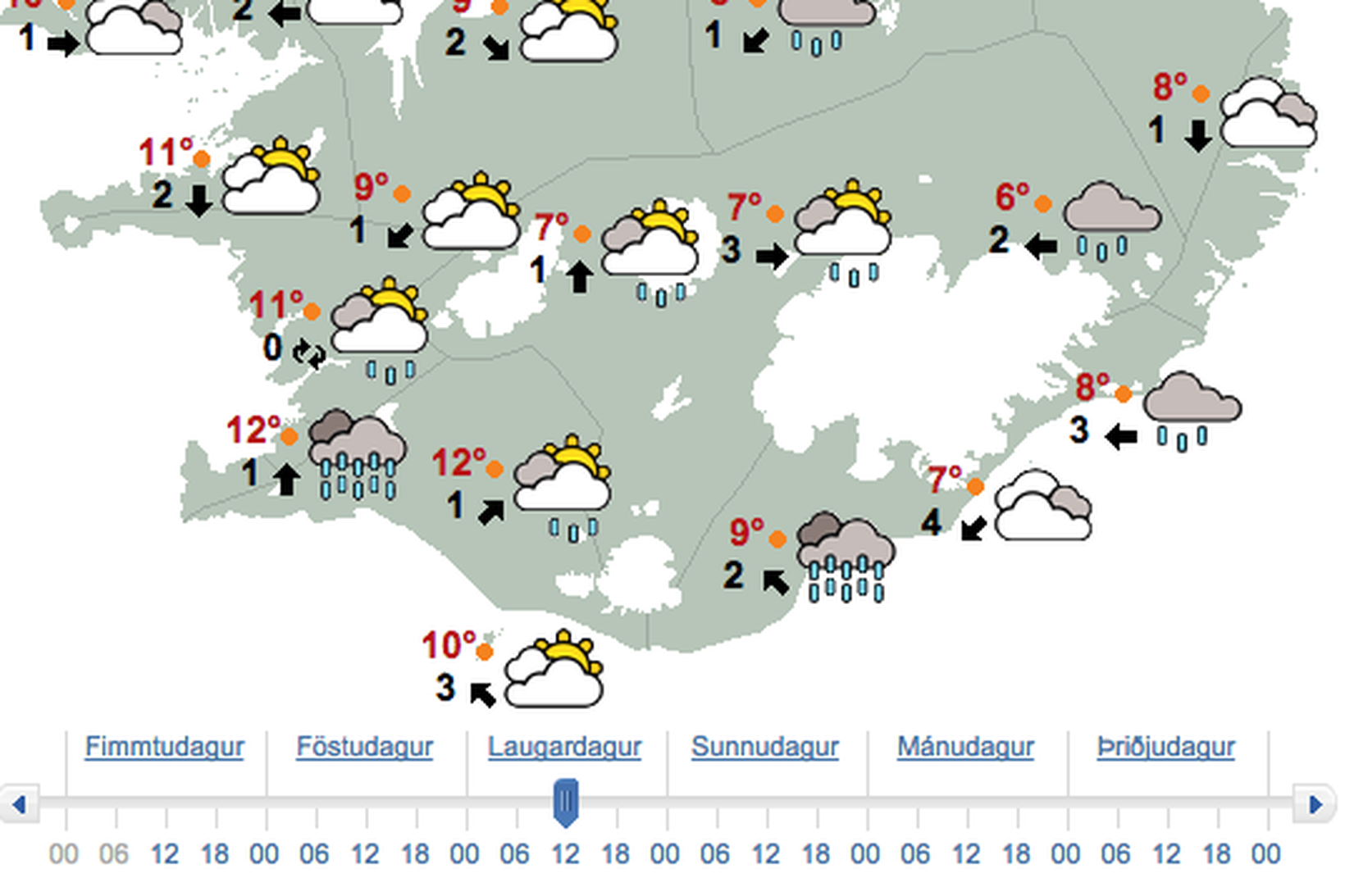 Druslur láta smá rigningu vonandi ekki á sig fá.