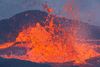 The magma in the crater is still brewing