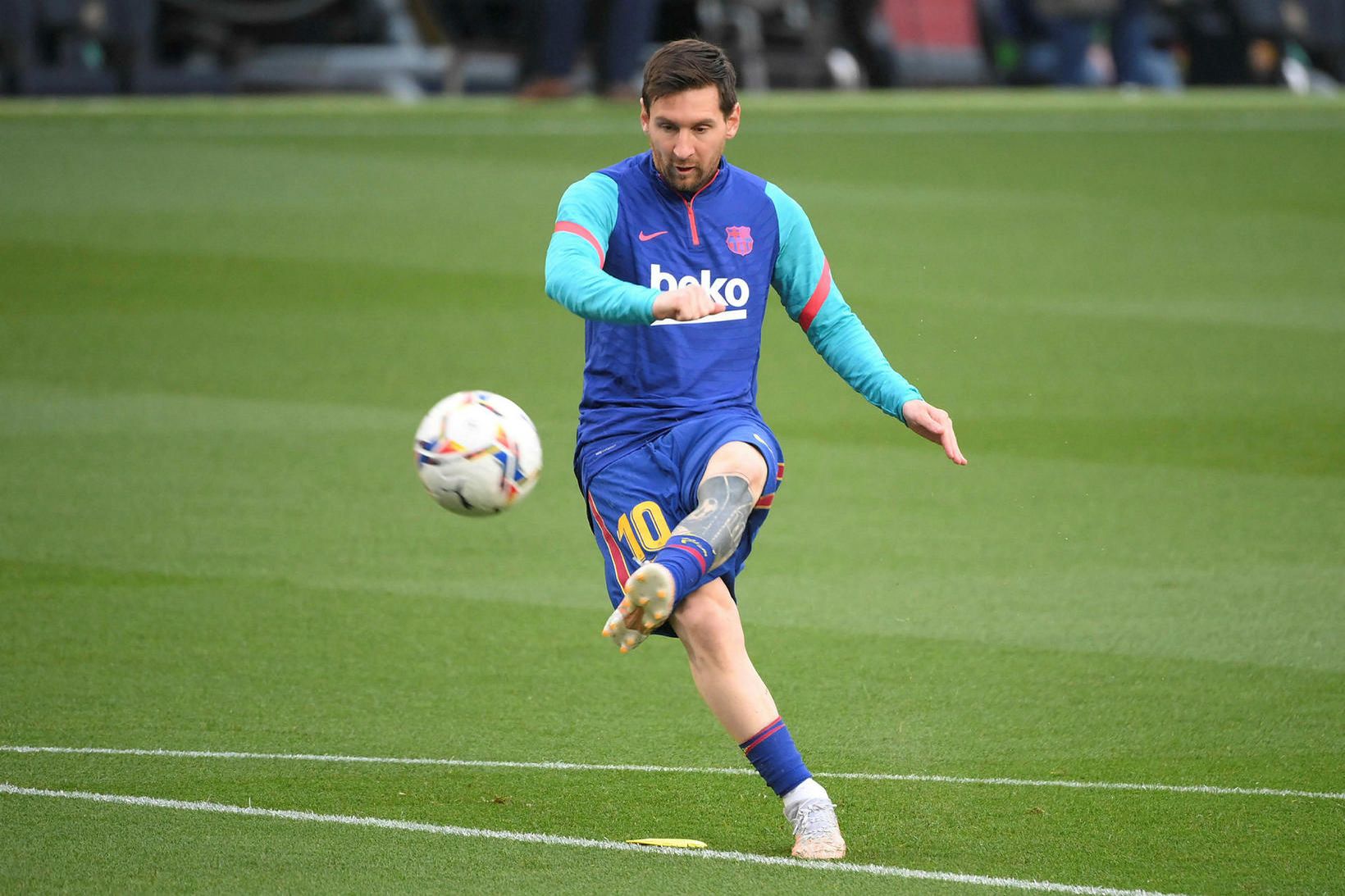 Lionel Messi verður samningslaus í sumar.