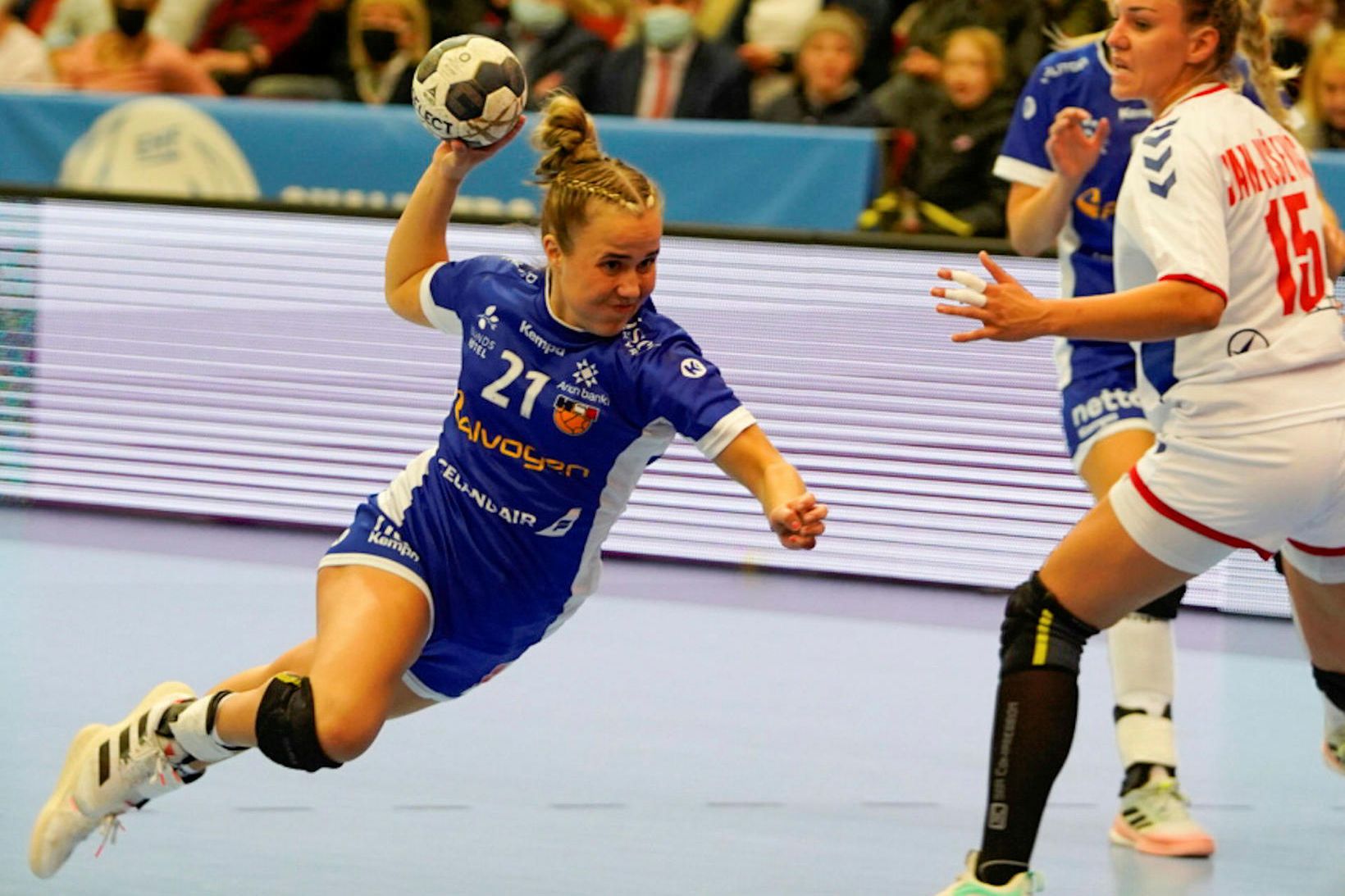 Sandra Erlingsdóttir lék afar vel í dag.