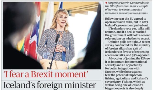 Icelandic Foreign Minister Spreads Misinformation