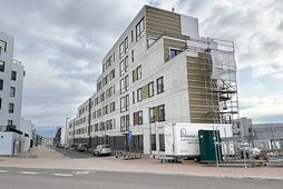 Gallar í þessu húsi í Vogabyggð hafa verið til umræðu en það var byggt 2019. …