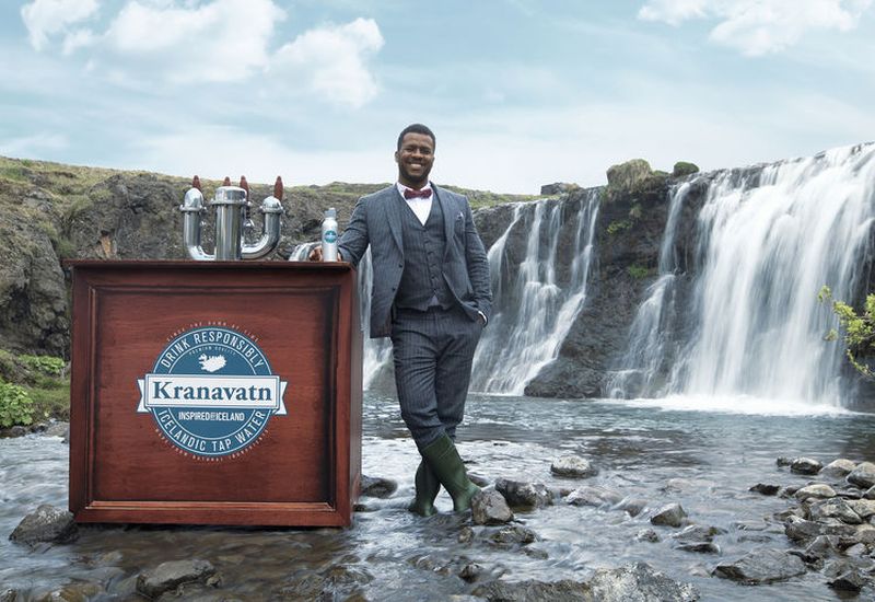 Bar owner, dance instructor and photographer George Leite, in an ad for Promote Iceland.