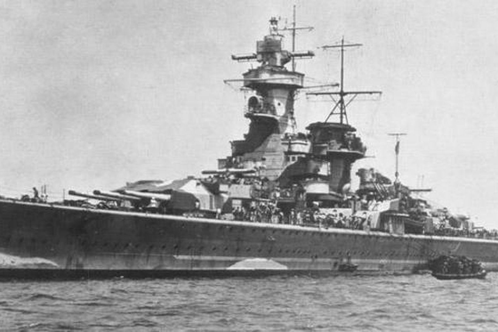 Þýska herskipið Graf Spee.