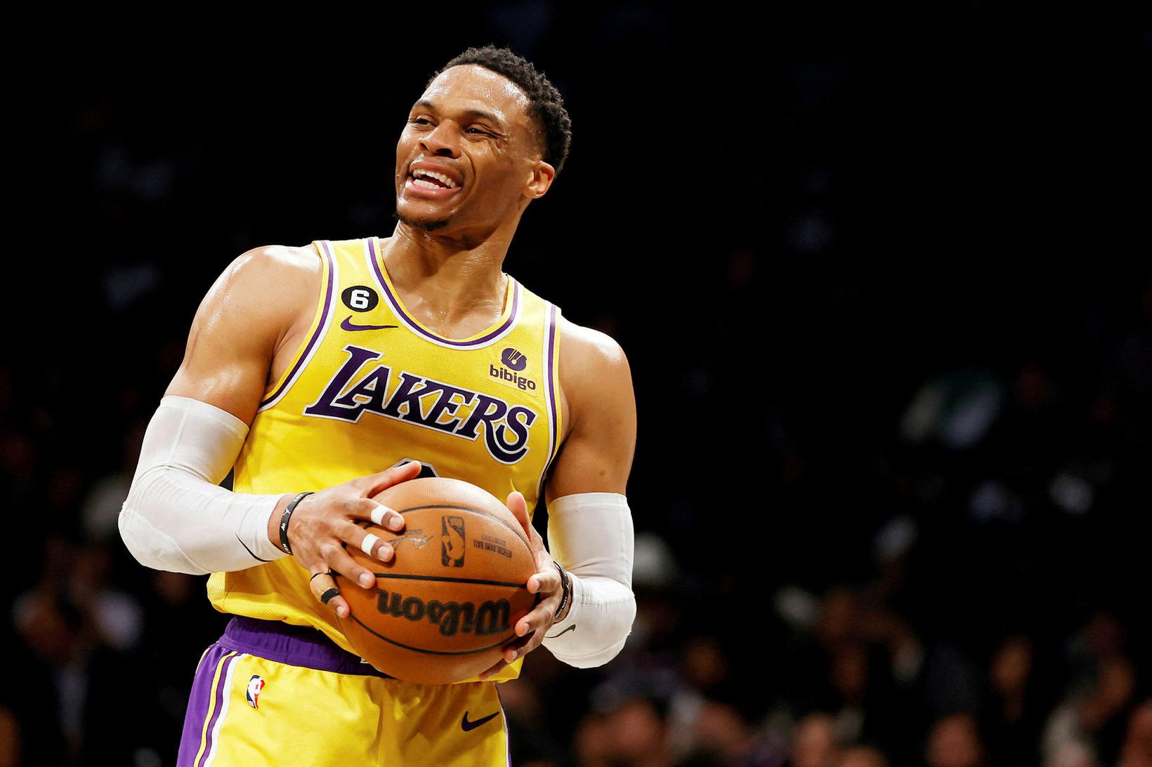 Russell Westbrook í leik með LA Lakers.