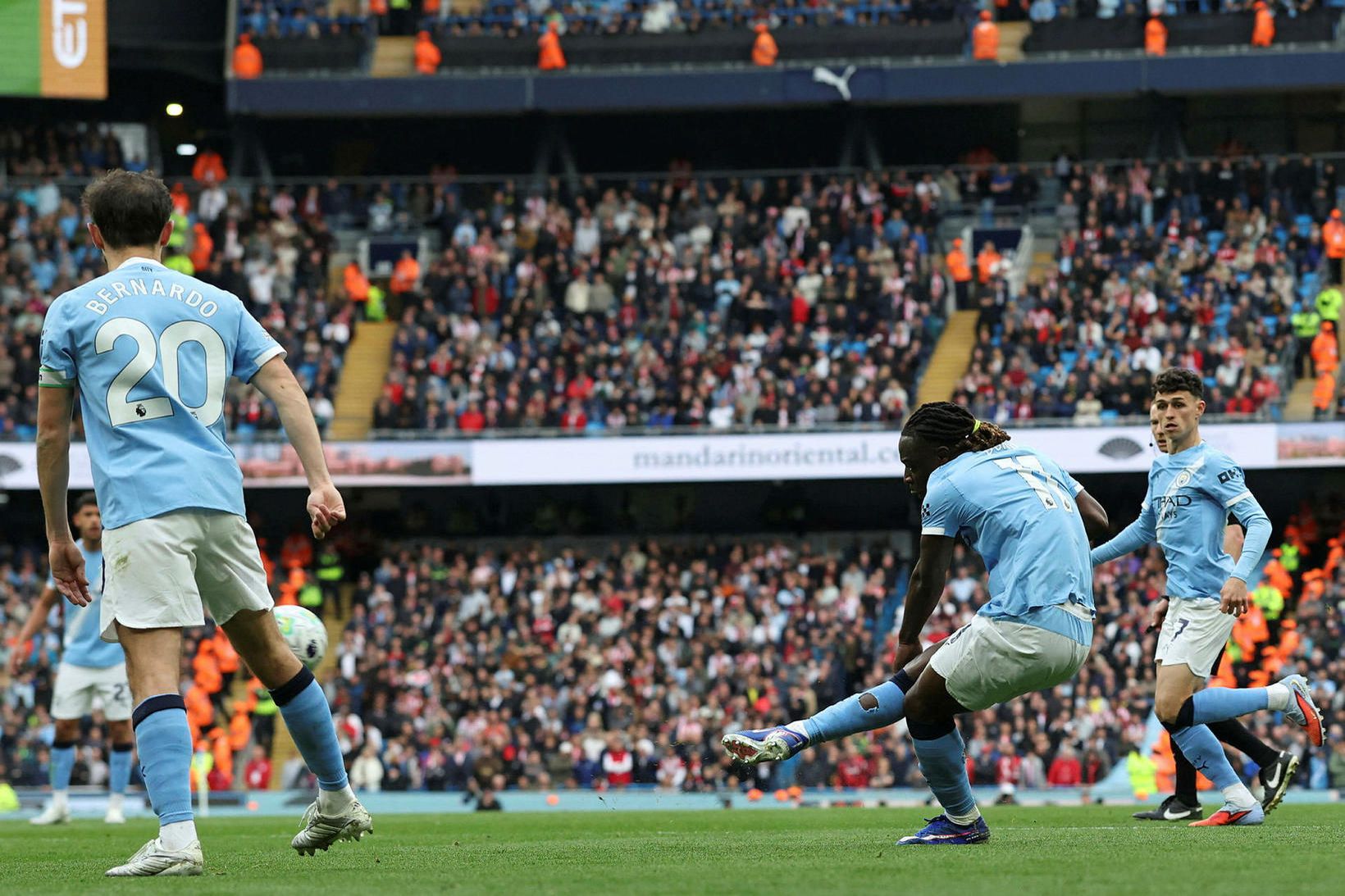 Man. City - Brentford, staðan er 1:0