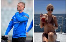 Albert Guðmundsson og Guðlaug Elísa Jóhannsdóttir eru saman í fjölskyldufríi á Ibiza.