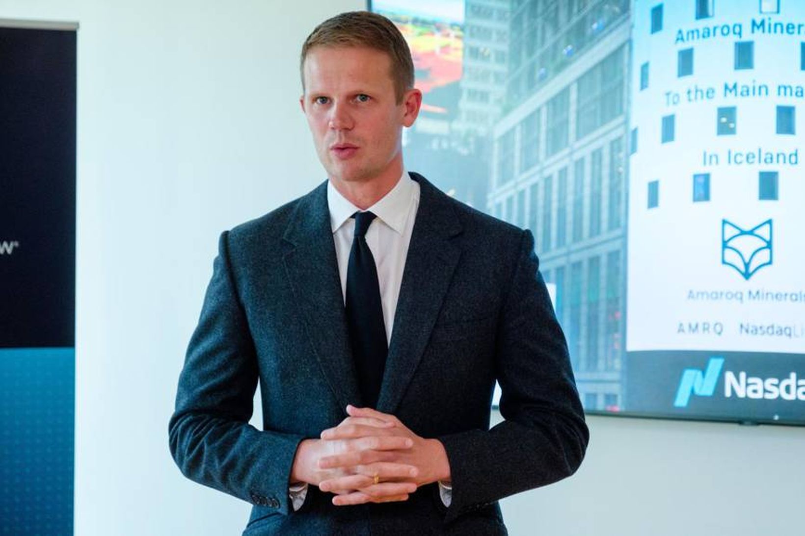 Eldur Ólafsson forstjóri Amaroq leitar að málmum á Grænlandi.