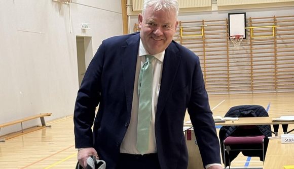 Sigurður Ingi kaus á Flúðum 