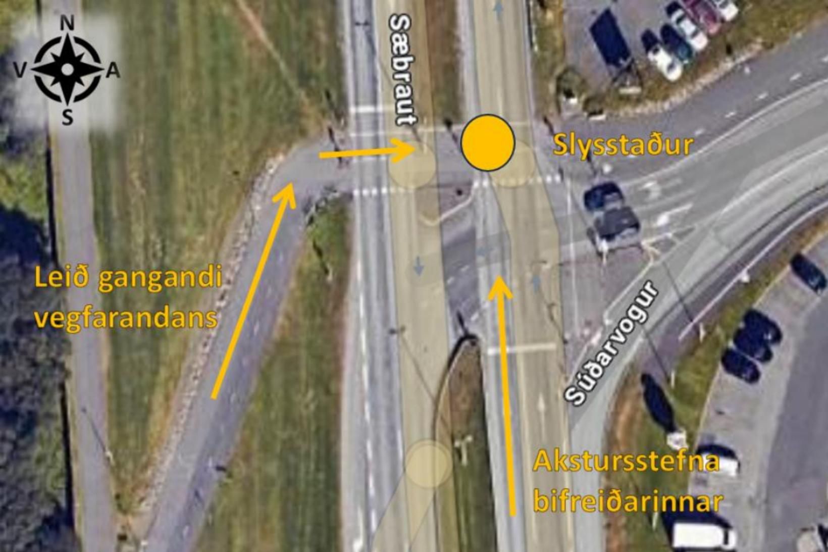 Var á meira en 130 km hraða þegar hann ók á konuna