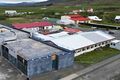 Kleppjárnsreykir Nýja skólahúsið fremst á myndinni. Verður tekið í notkun að hluta í haust og allt um áramót.