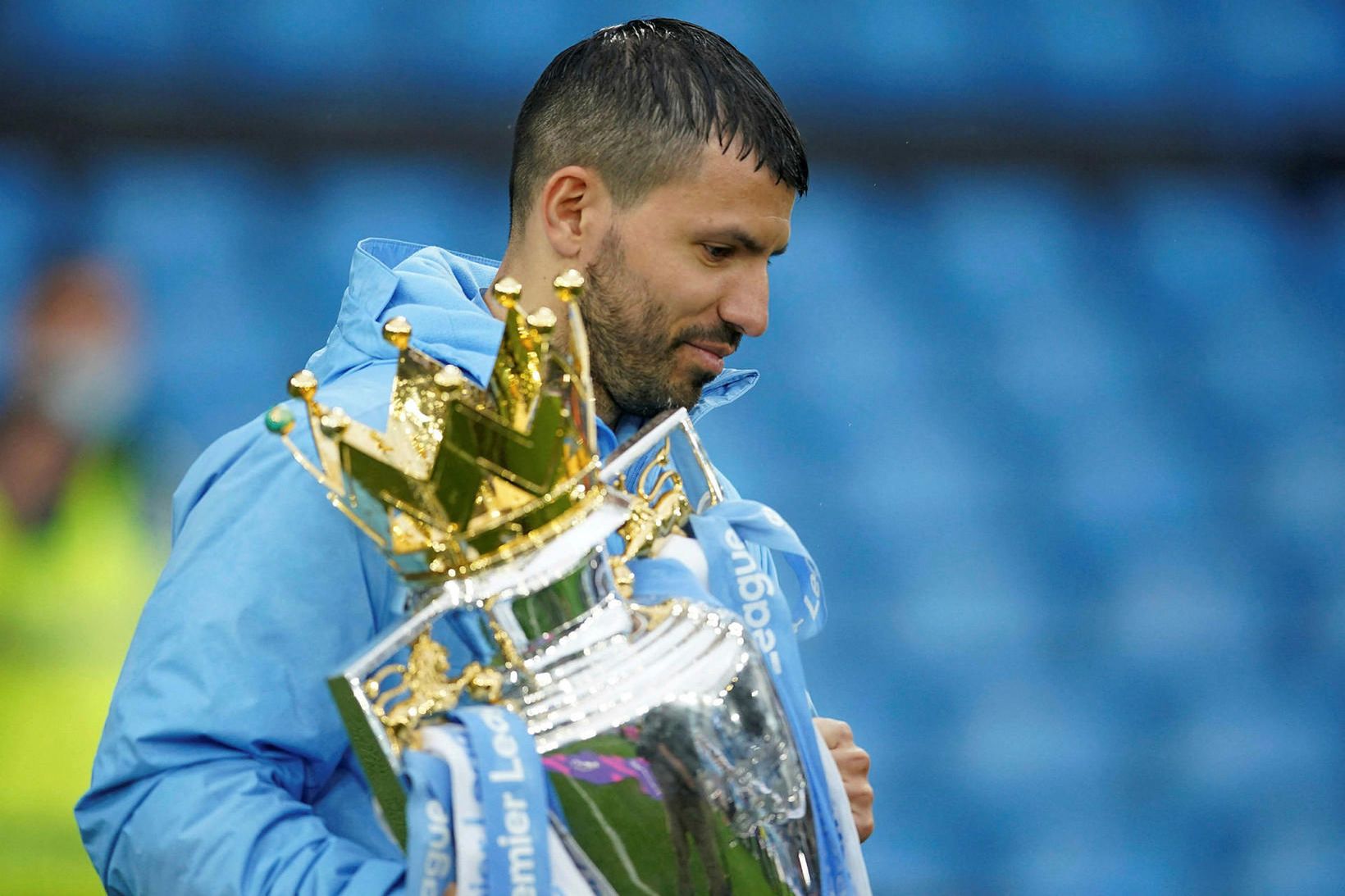 Sergio Agüero lék í tíu ár með Manchester City.