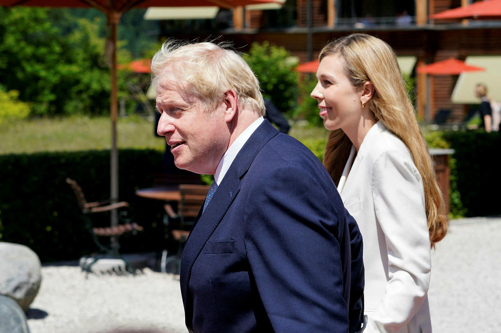 Boris Johnson forsætisráðherra Bretlands og Carrie Johnson giftu sig í …