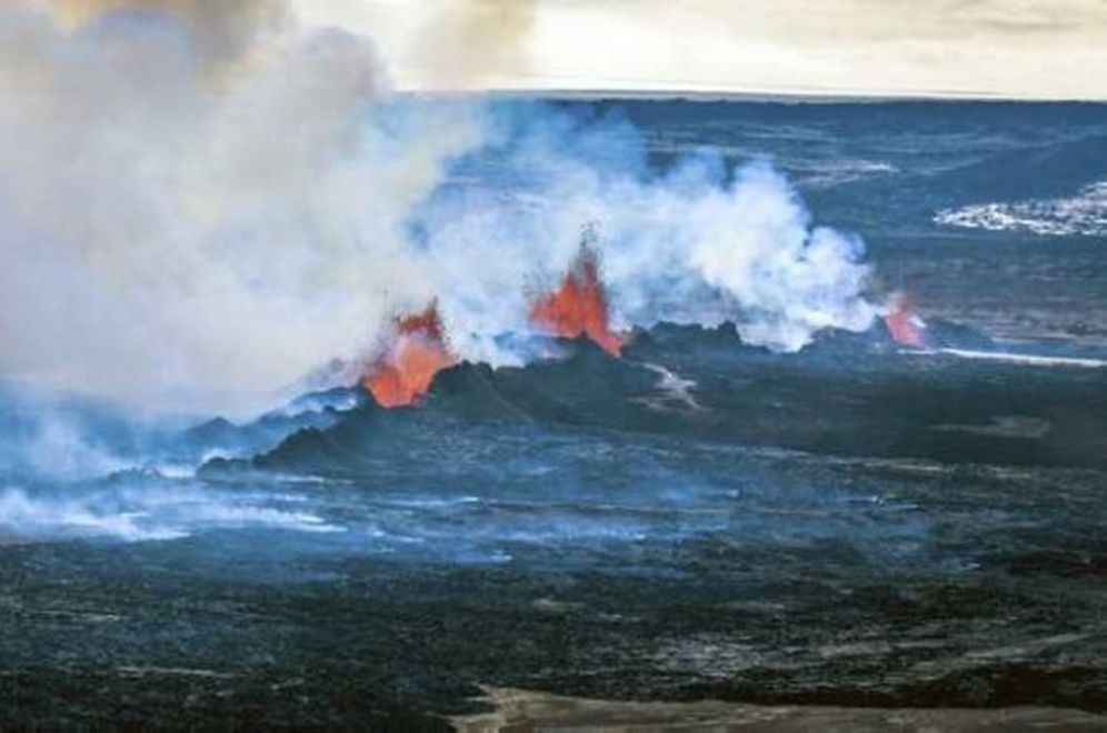 Gos í Holuhrauni