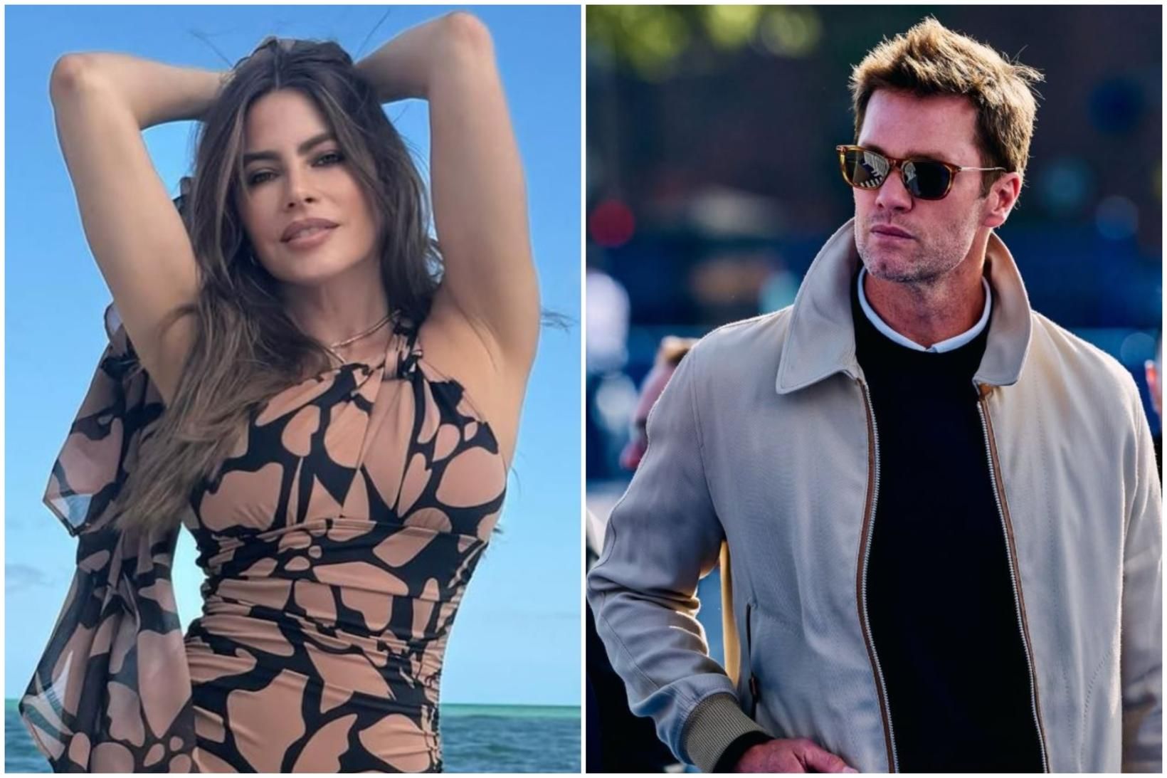 Sofia Vergara og Tom Brady hafa haft það gott saman …
