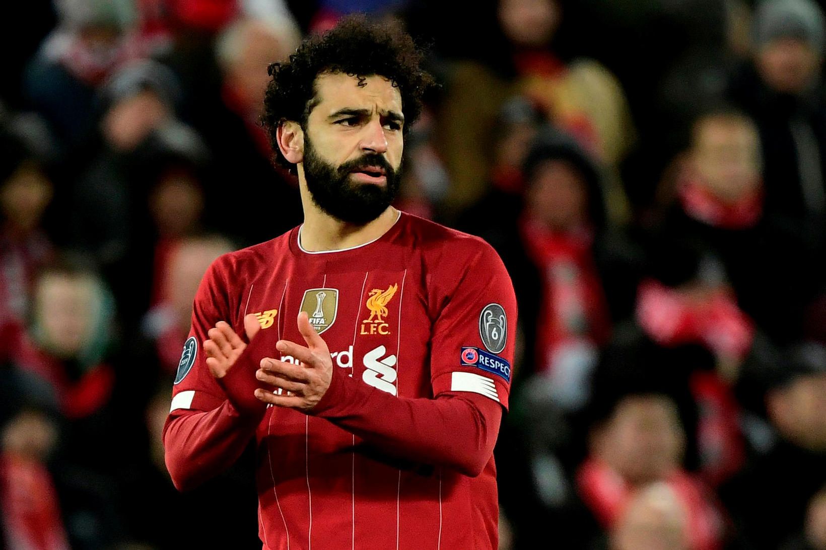 Mo Salah og Liverpool eru með 25 stiga forskot á …