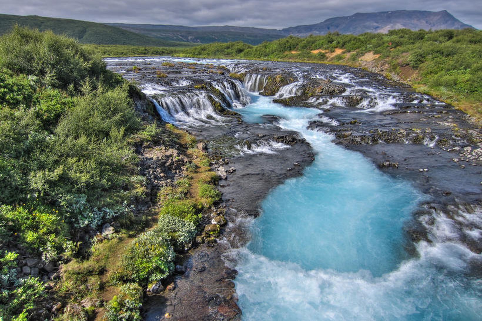 Brúarfoss í Brúará skammt við Brekkuskóg.